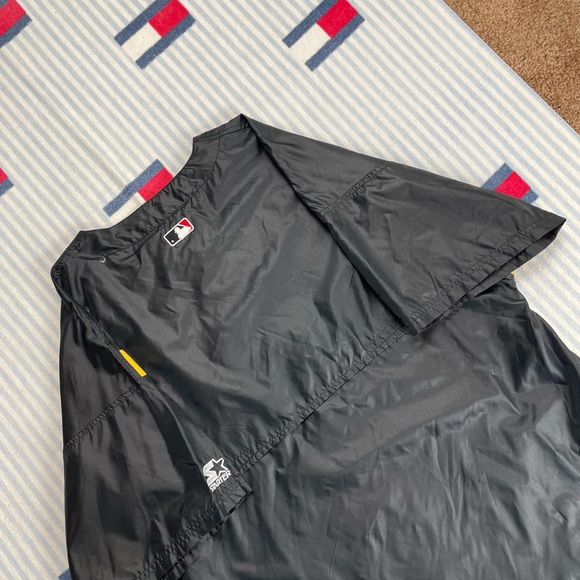 Vintage Starter Pittsburgh Pirates MLB Baseball short sleeve pullover warmup - Picture 12 of 13